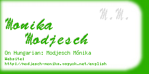 monika modjesch business card
